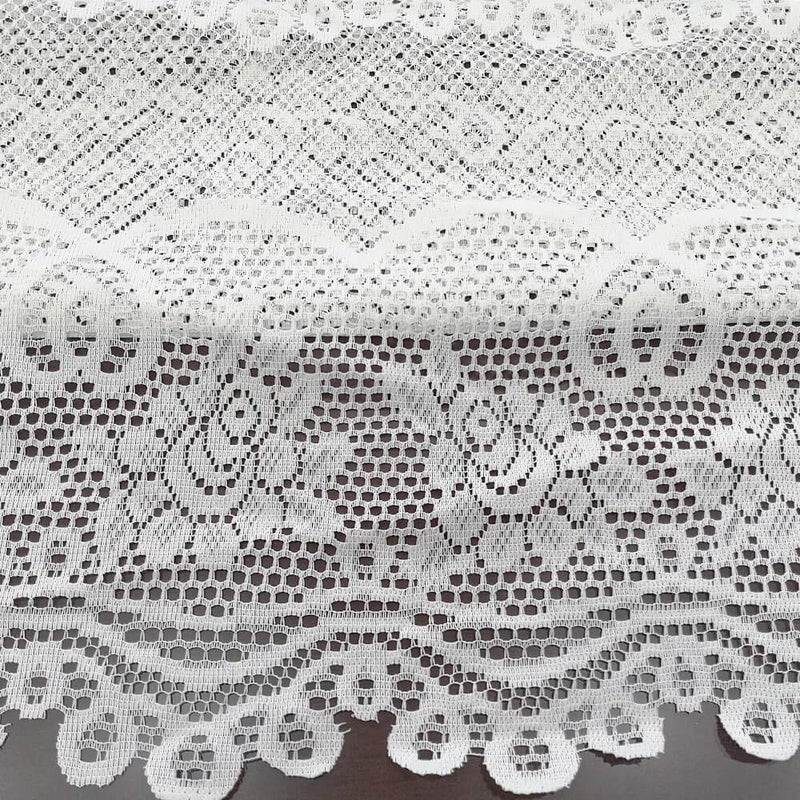 WUBODTI Christmas Green Lace Rectangle Tablecloths for Holiday Festival Party Banquet Vintage Lace Sheer Flower Table Cover for Dinning Room Kitchen Tables, 60â€™â€™ x 90â€™â€™ - Image 5